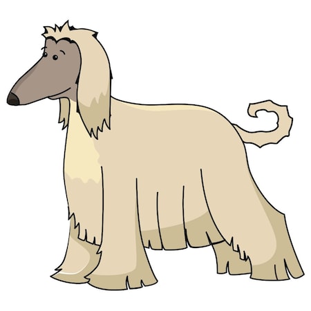 Signmission Afghan Hound Dog Decal, Dog Lover Decor Vinyl Sticker D-12-Afghan Hound